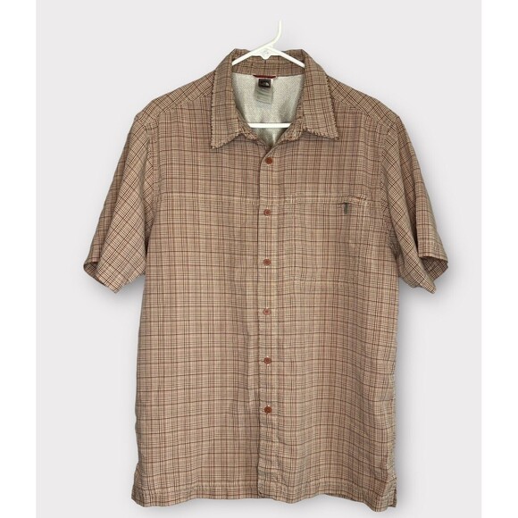 The North Face Men's Large Short Sleeve Button Up Shirt Plaid - Picture 1 of 4